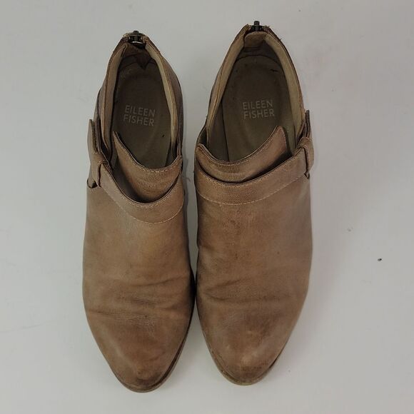 Eileen Fisher Ives Tumbled Nubuck Leather Bootie - Picture 12 of 15